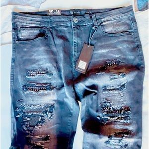 Black wash  jeans New with Tag size 38x32